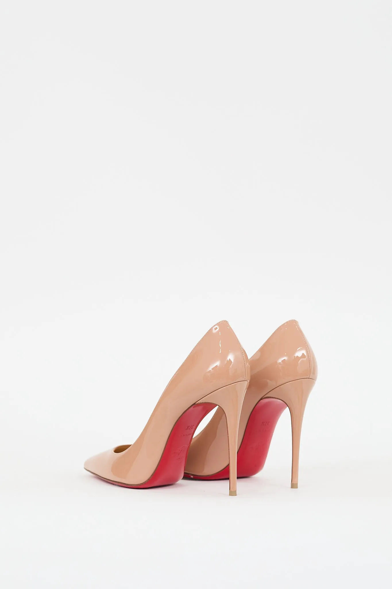 Beige Patent Leather Kate 100 Pump