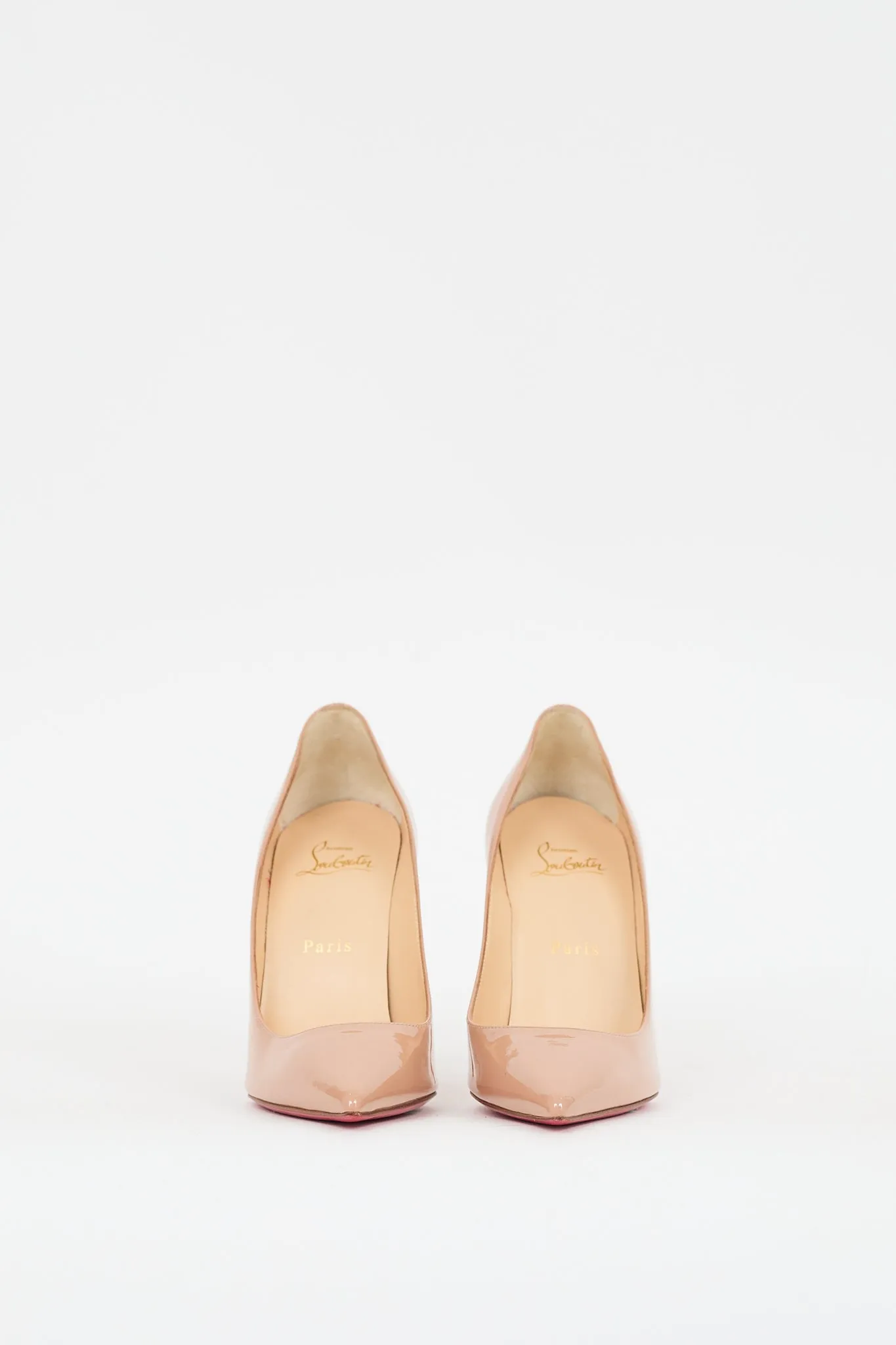 Beige Patent Leather Kate 100 Pump