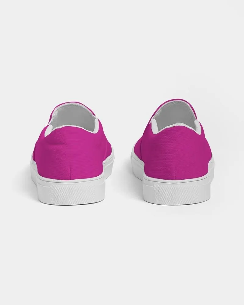 Bright Cool Magenta Slip-On Canvas Sneakers | Men's | Bright Pure Cool Magenta | C12M100Y0K0