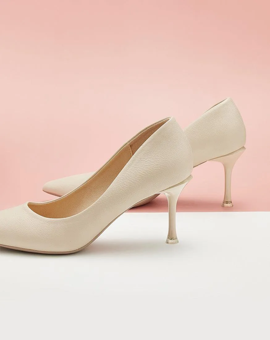 Classic Stiletto Pumps (Anna) White