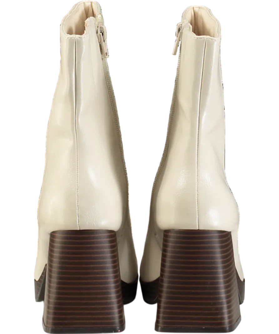 Coconuts by Matisse Cream Duke Platform Bootie In Bone UK 6.5 EU 39.5 👠