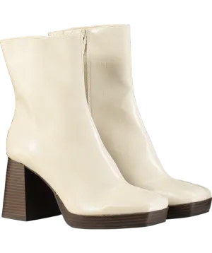 Coconuts by Matisse Cream Duke Platform Bootie In Bone UK 6.5 EU 39.5 👠