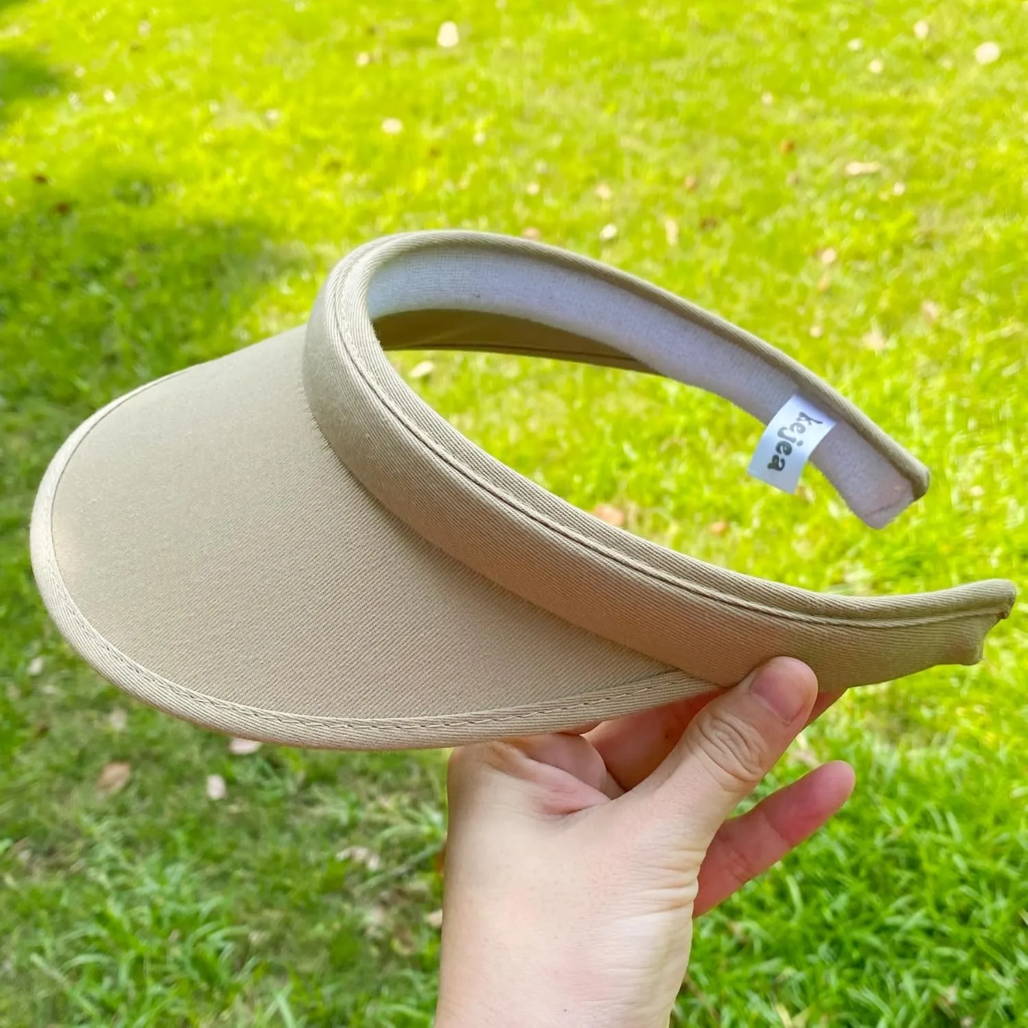 Cotton Visor Hat Women Men Clip-on Visors Hats Adjustable Outdoor Sports Golf Beach Wide Brim Sun Cap