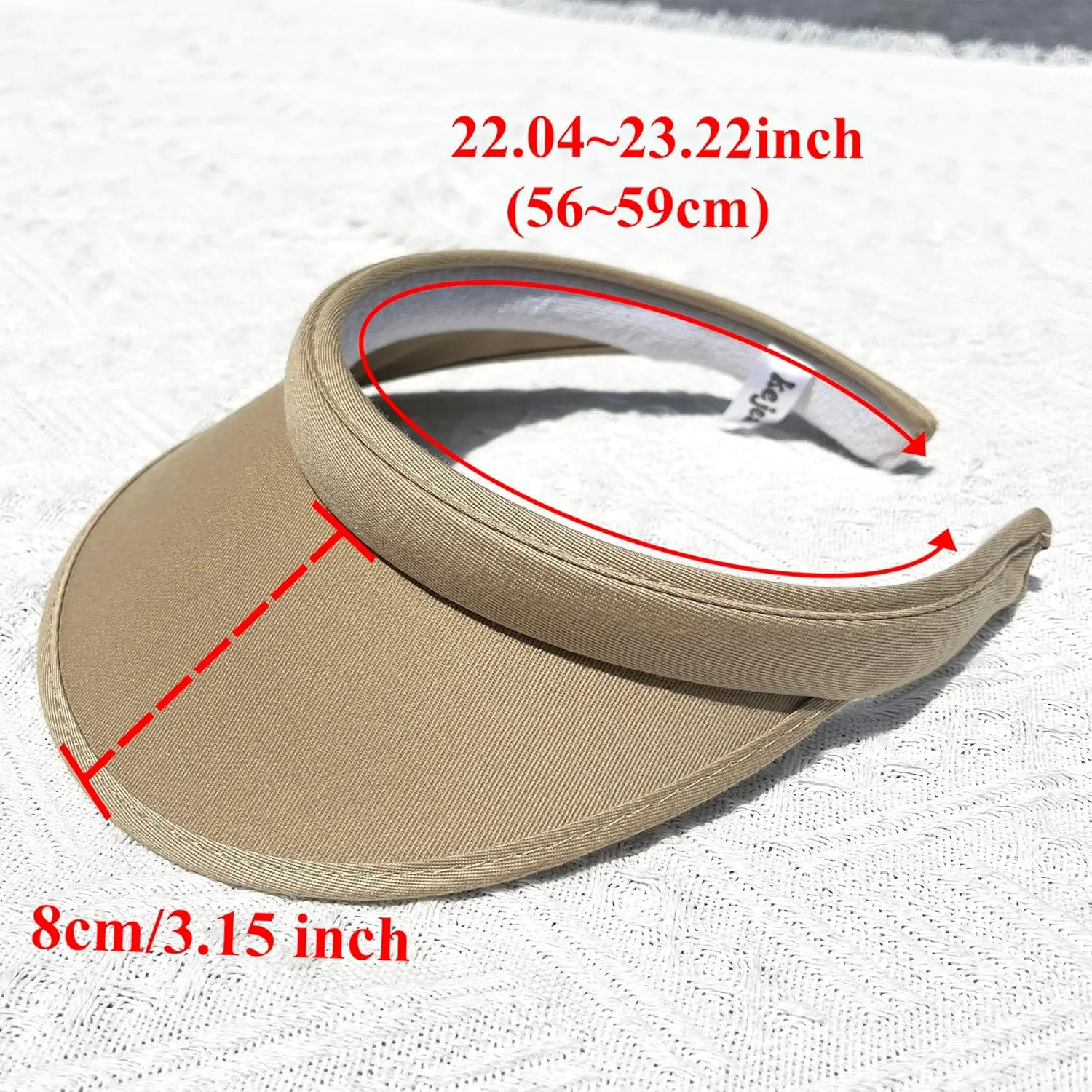 Cotton Visor Hat Women Men Clip-on Visors Hats Adjustable Outdoor Sports Golf Beach Wide Brim Sun Cap
