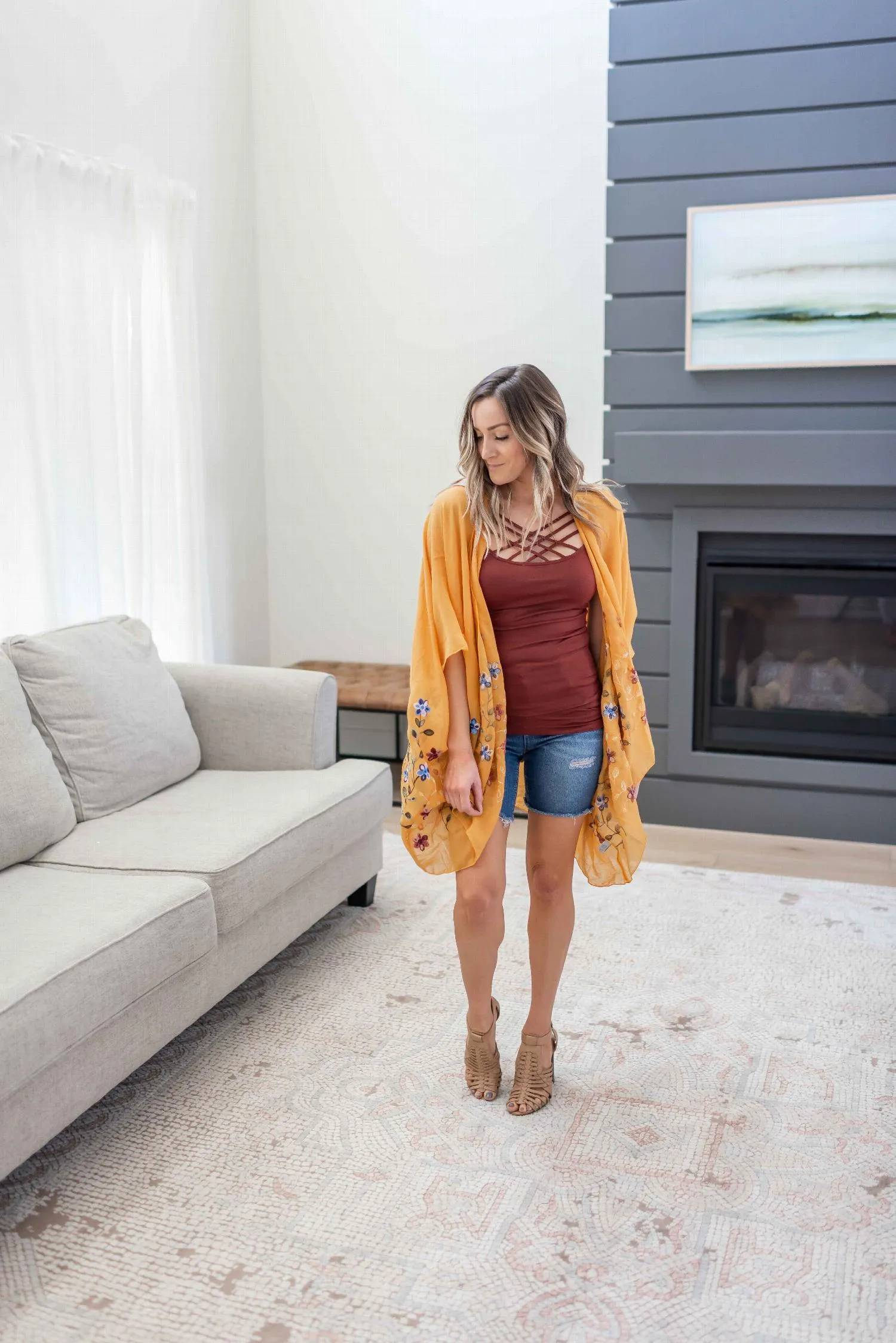 Daisy Floral Kimono