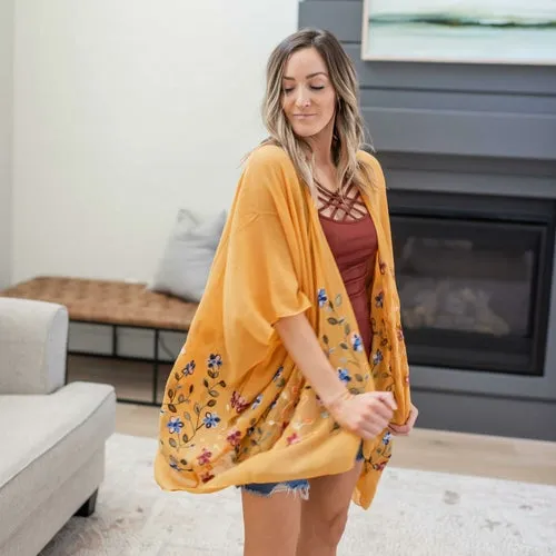 Daisy Floral Kimono