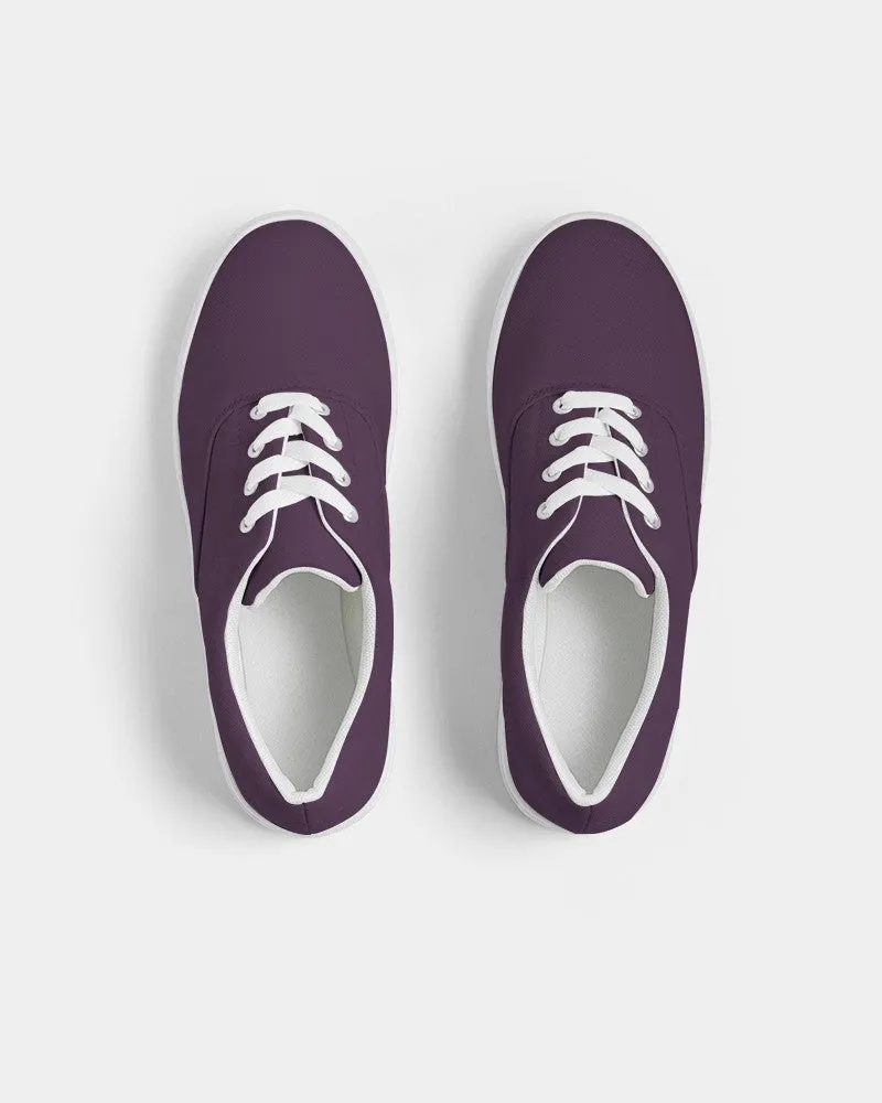 Dark Purple Men's Canvas Sneakers | Men's | Dark Pastel Purple | C30M60Y0K80