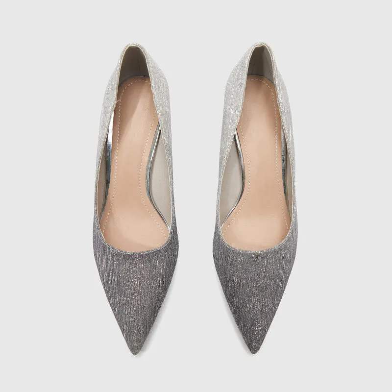 Evening Heeled Pointed Pumps