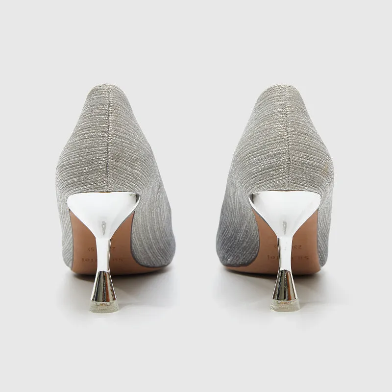 Evening Heeled Pointed Pumps