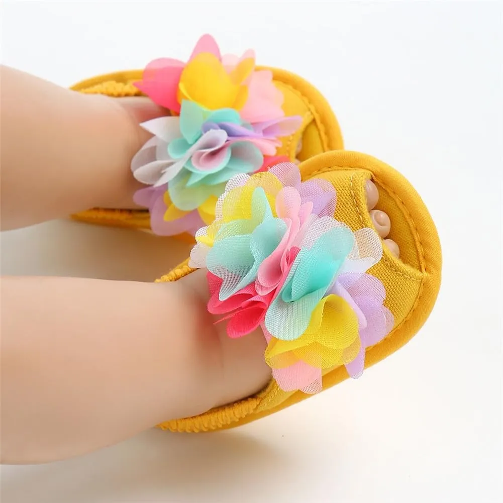 Infant Baby Boys Girls Sandals Summer Baby Wedding Dress Flat Shoes Newborn Crib Shoes First Walkers Prewalkers Shoes