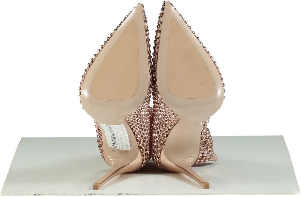 La Silla Pink Crystal Embellished Pointed Toe Pumps UK 6 EU 39 👠
