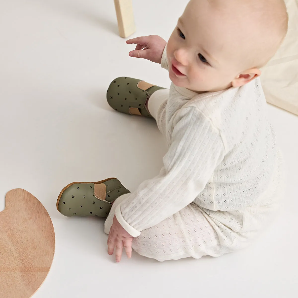 Pretty Brave Baby Slip-On - Khaki XO
