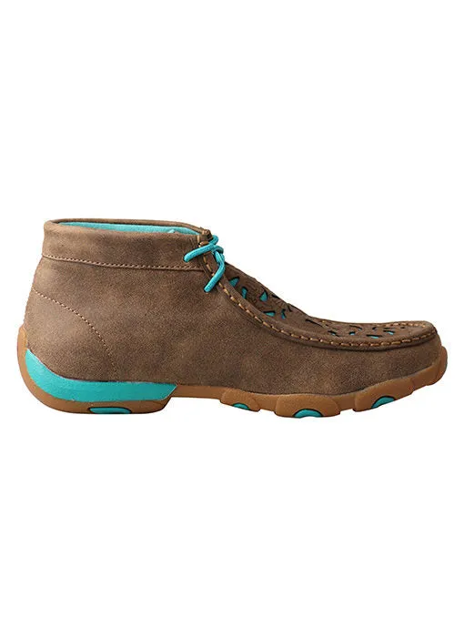 Twisted X Women's Chukka Driving Moc-Bomber/Turquoise