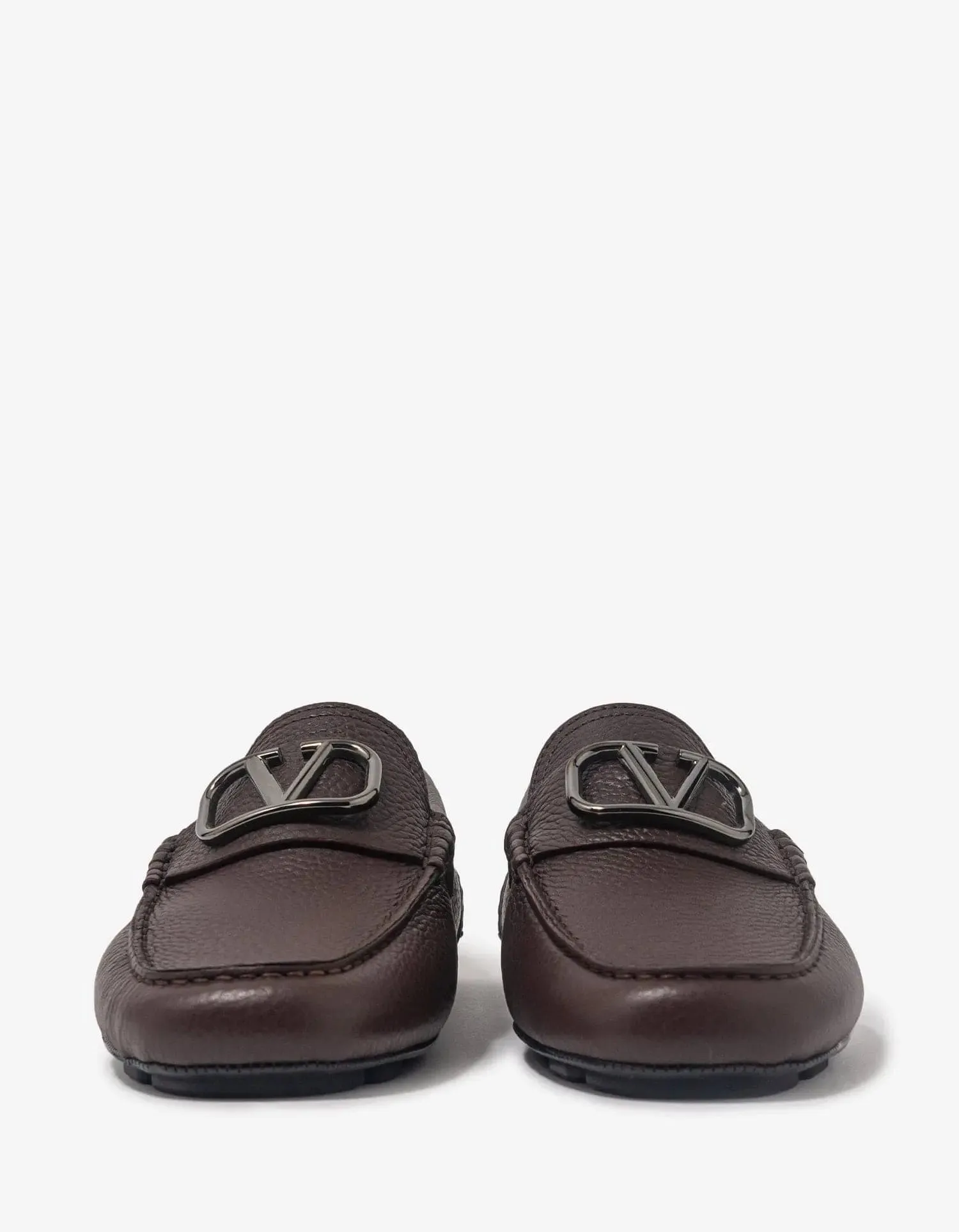 Valentino Garavani Brown VLogo Driving Shoes